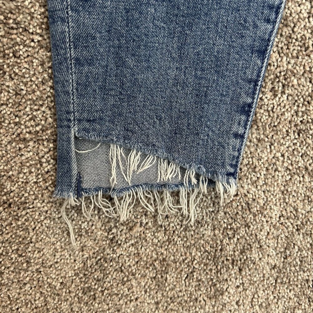 Mother Women's The Looker Ankle Step Fray Jeans Size 26 Blue Made in USA EUC - Picture 10 of 16